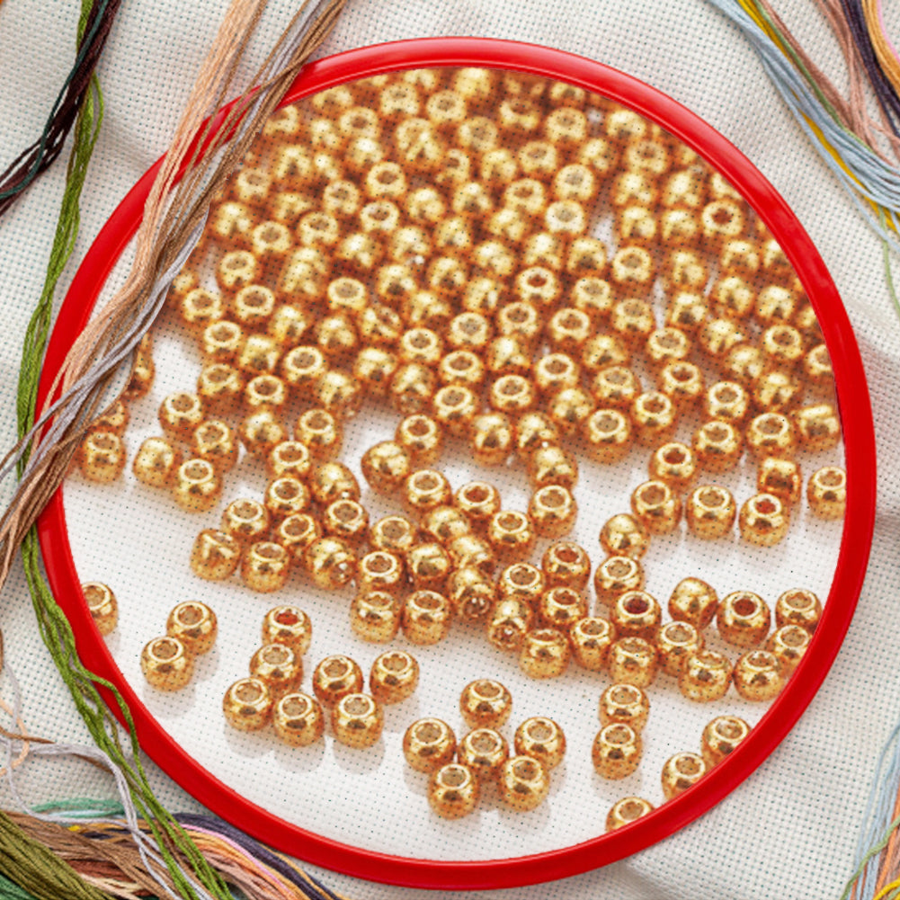 Cross Stitch Beads Needlework Mini Glass Beads for  Adults Beginners (2.0MM)