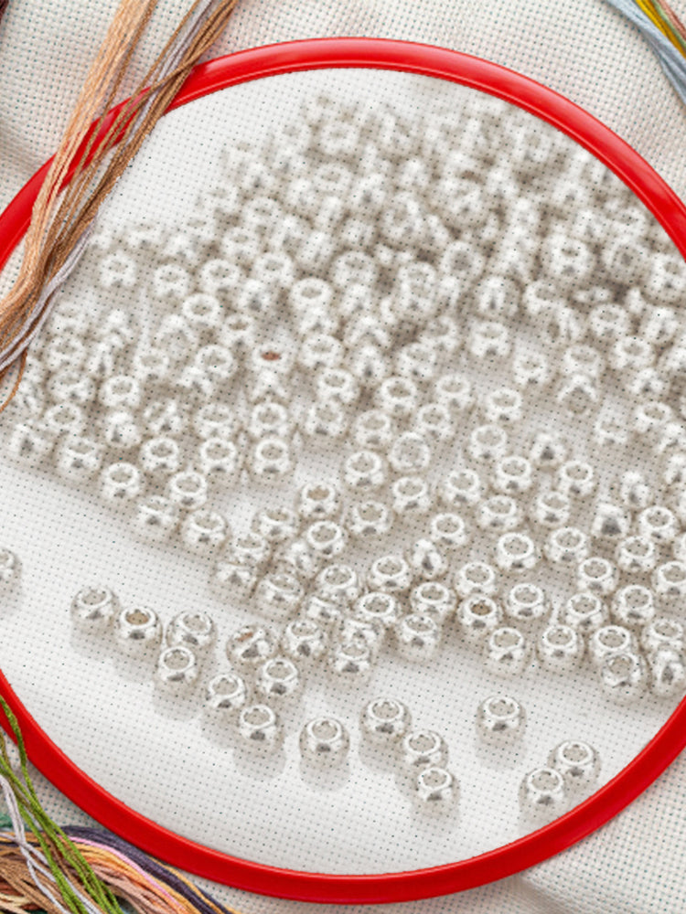 Cross Stitch Beads Needlework Mini Glass Beads for  Adults Beginners (2.0MM)