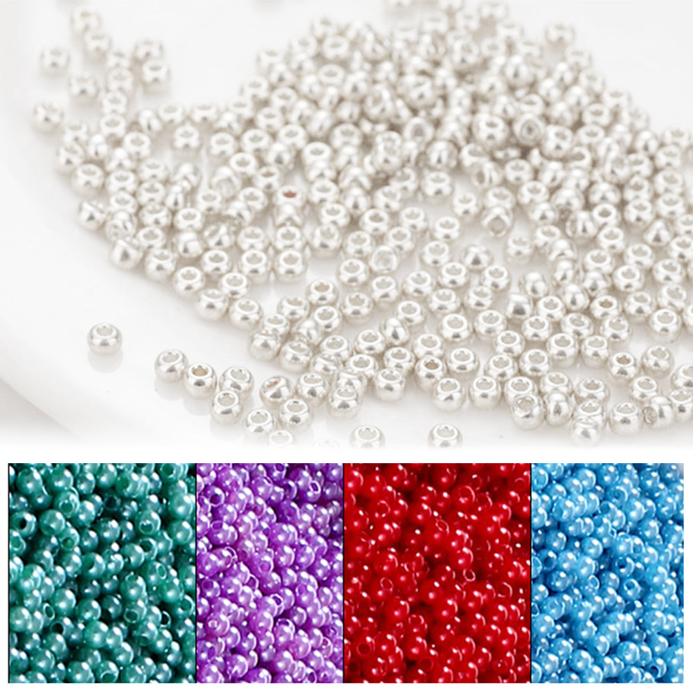 Cross Stitch Beads Needlework Mini Glass Beads for  Adults Beginners (2.0MM)