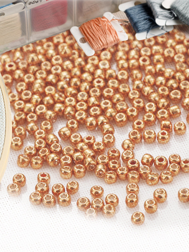 Cross Stitch Beads Needlework Mini Glass Beads for  Adults Beginners (2.0MM)