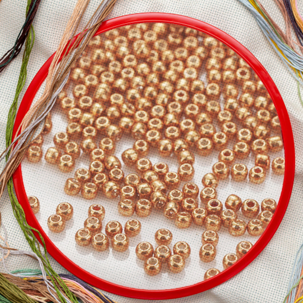 Cross Stitch Beads Needlework Mini Glass Beads for  Adults Beginners (2.0MM)