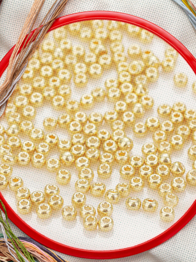 Cross Stitch Beads Needlework Mini Glass Beads for  Adults Beginners (2.0MM)
