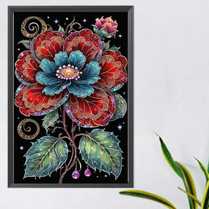 Flowers 40*60CM(Picture) Partial AB Full Square Drill Diamond Painting