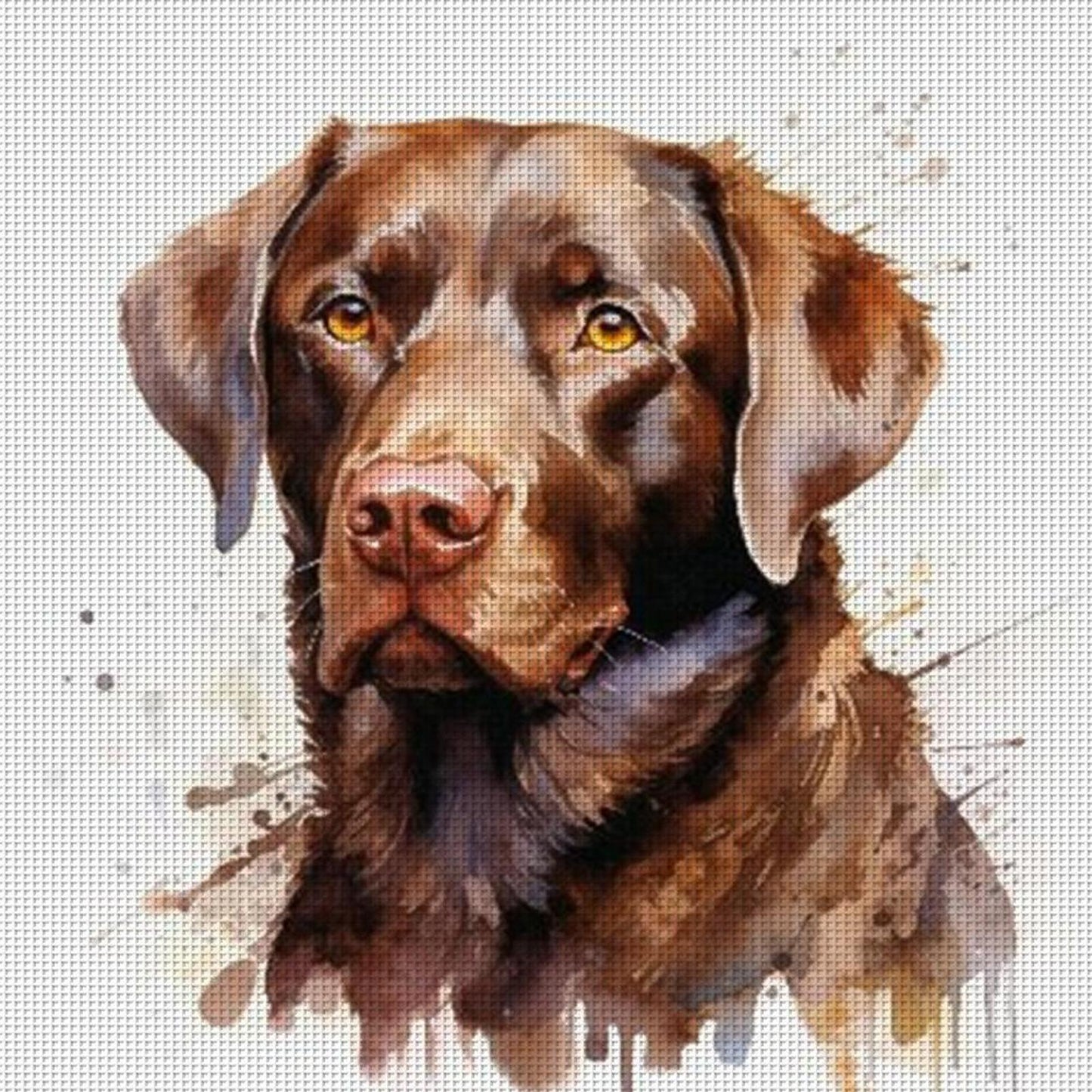 Dachshund-Dog - Full 11CT Stamped Cross Stitch 40x40CM - Diy