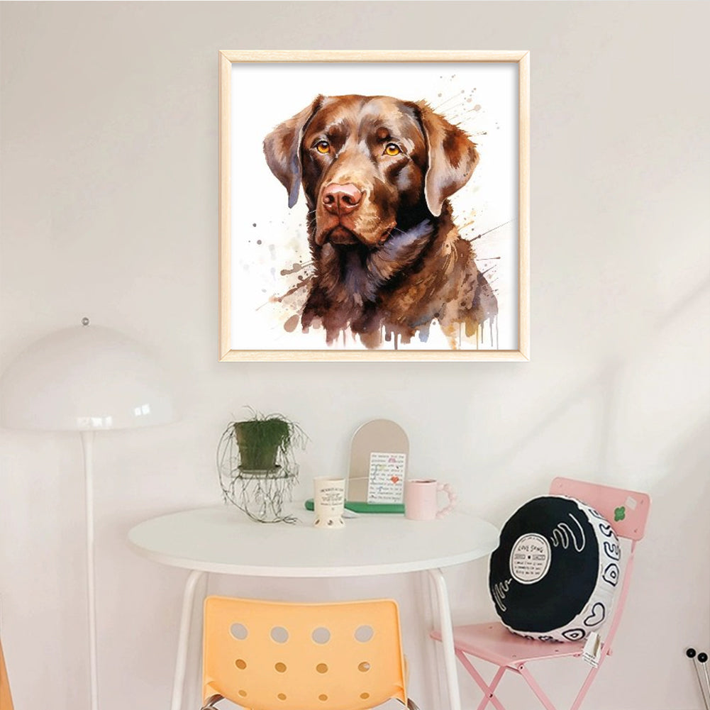 Dachshund-Dog - Full 11CT Stamped Cross Stitch 40x40CM - Diy
