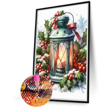 Load image into Gallery viewer, Winter Christmas Lanterns 40*60CM(Canvas) Full Round Drill Diamond Painting
