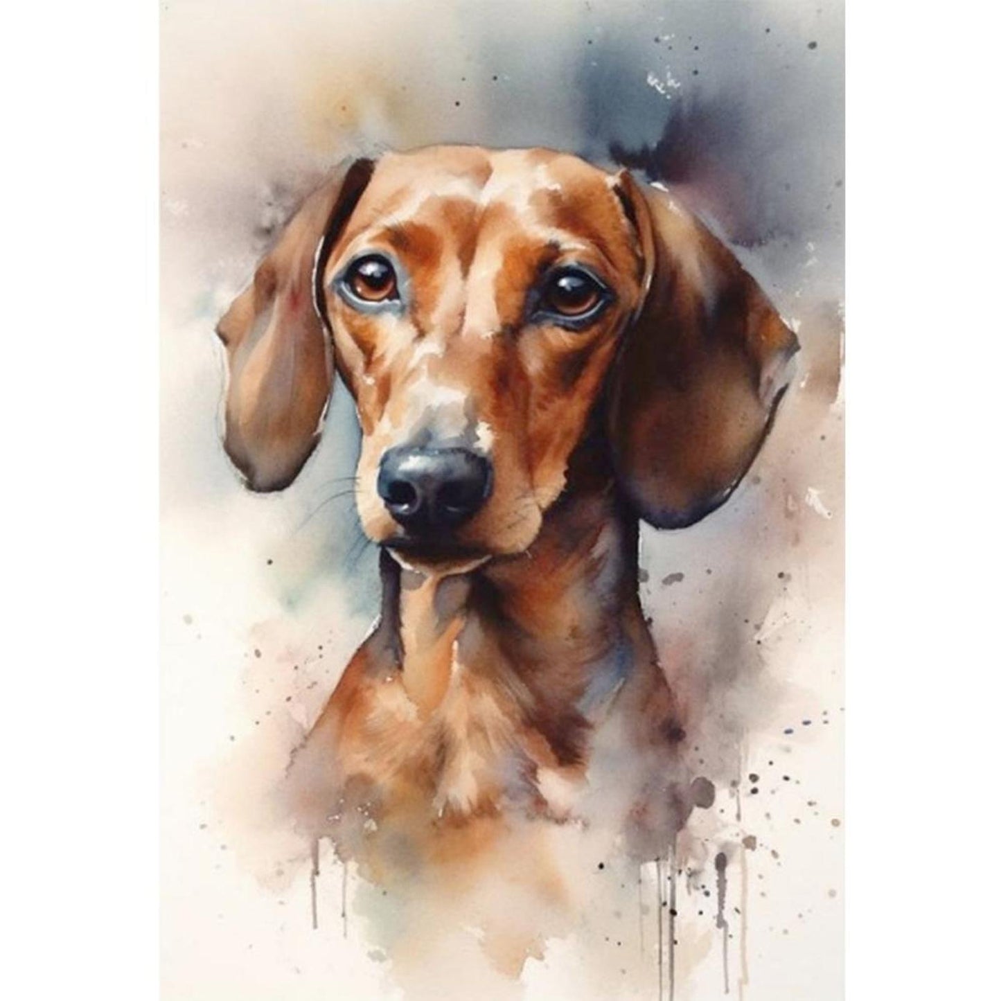 Black Dog - Full 11CT Stamped Cross Stitch 40x60CM - Yishu