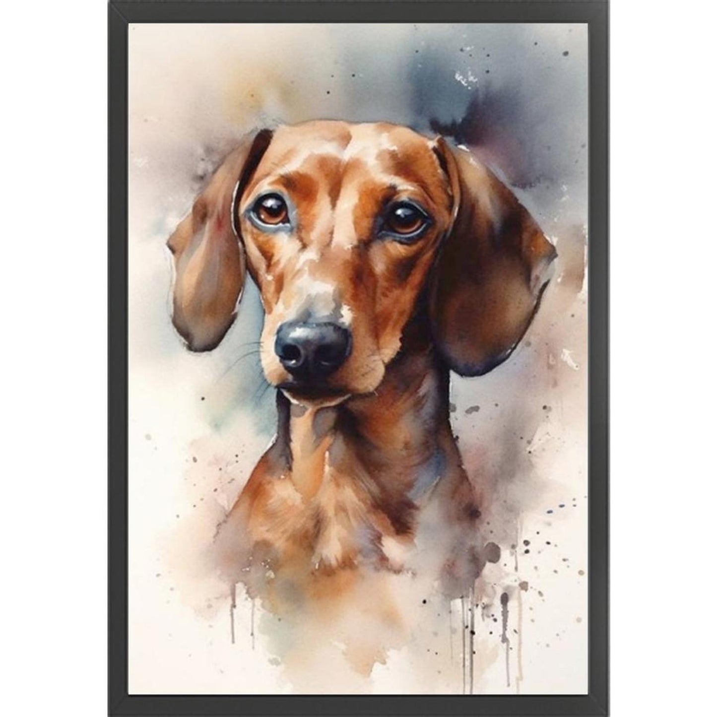 Black Dog - Full 11CT Stamped Cross Stitch 40x60CM - Yishu