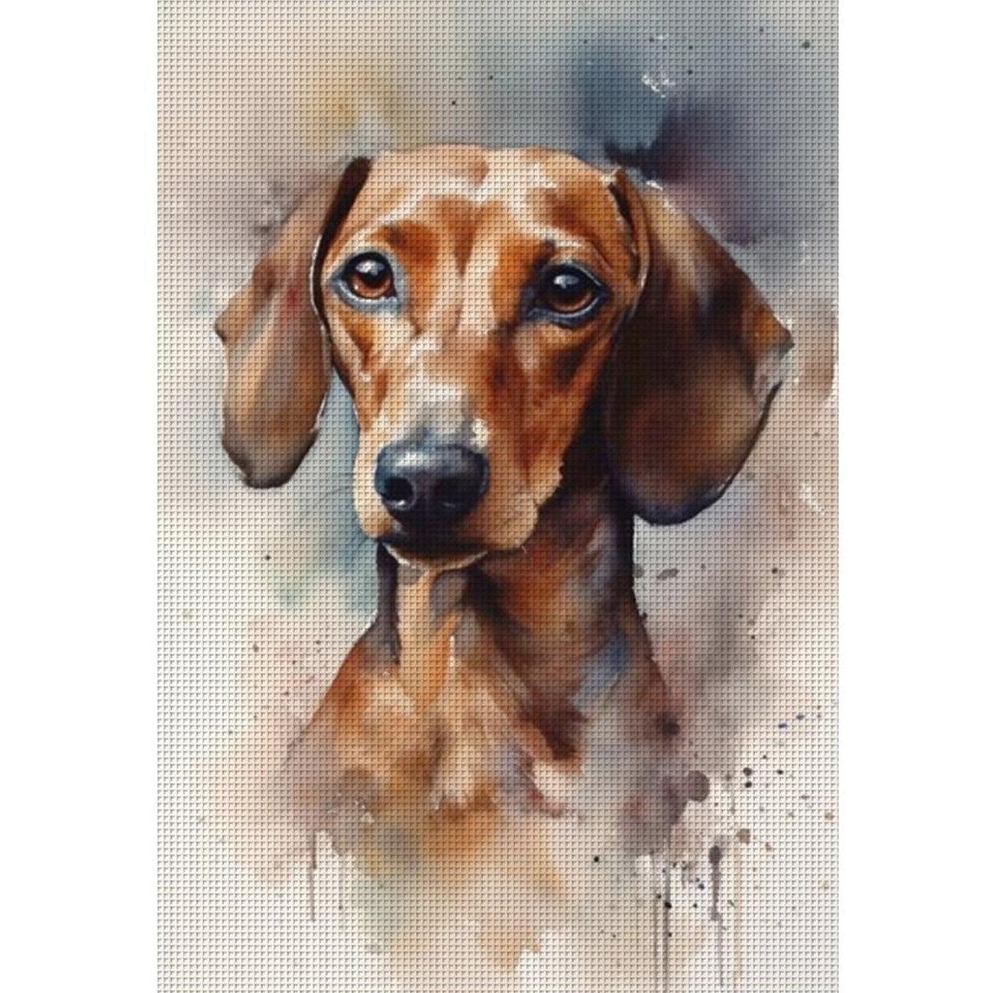 Black Dog - Full 11CT Stamped Cross Stitch 40x60CM - Yishu