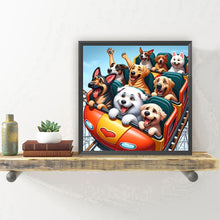 Load image into Gallery viewer, Roller Coaster Puppy 30*30CM(Canvas) Full Round Drill Diamond Painting

