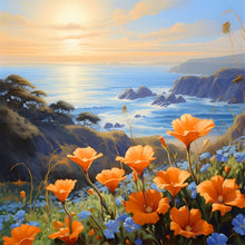 Load image into Gallery viewer, Flowers By The Sea 40*40CM(Canvas) Full Round Drill Diamond Painting
