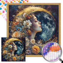 Load image into Gallery viewer, Goddess Of Flowers And The Moon 40*40CM(Picture) Full Round Drill Diamond Painting
