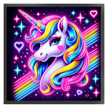 Load image into Gallery viewer, Huancan - Unicorn - 50*50CM 11CT 3 Stamped Cross Stitch
