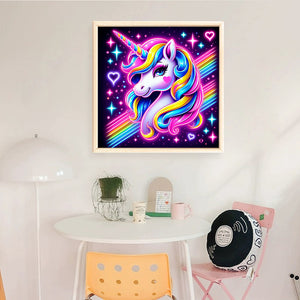 Huancan - Unicorn - 50*50CM 11CT 3 Stamped Cross Stitch