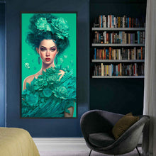 Load image into Gallery viewer, Yishu - Girl - 50*90CM 11CT 3 Stamped Cross Stitch
