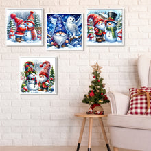 Load image into Gallery viewer, 4PCS Winter Gnomes 40*40CM(Canvas) Full Round Drill Diamond Painting
