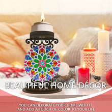 Load image into Gallery viewer, DIY Mandala Diamond Painting Candlestick Holder Kit for Home Decor Gift
