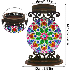 DIY Mandala Diamond Painting Candlestick Holder Kit for Home Decor Gift