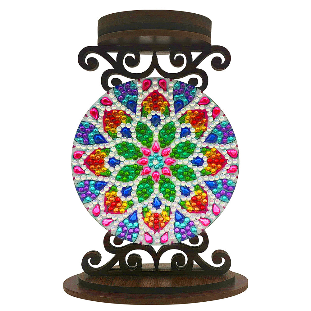 DIY Mandala Diamond Painting Candlestick Holder Kit for Home Decor Gift