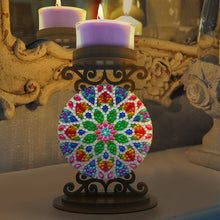 Load image into Gallery viewer, DIY Mandala Diamond Painting Candlestick Holder Kit for Home Decor Gift
