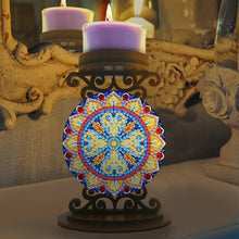 Load image into Gallery viewer, DIY Mandala Diamond Painting Candlestick Holder Kit for Home Decor Gift
