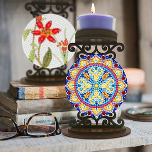 DIY Mandala Diamond Painting Candlestick Holder Kit for Home Decor Gift