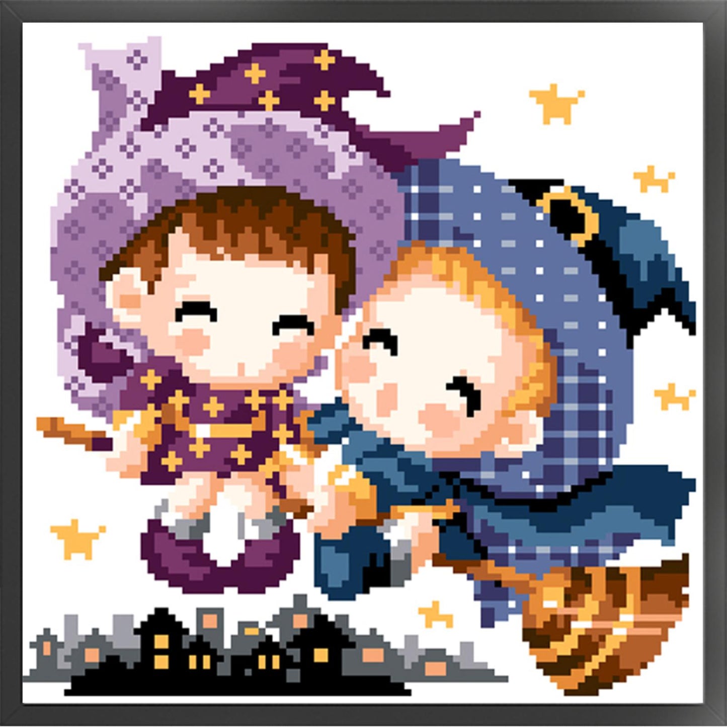 Magic - Partial  9ct Stamped Cross Stitch - Bead Embroidery 27x28CM/10.63x11.02in