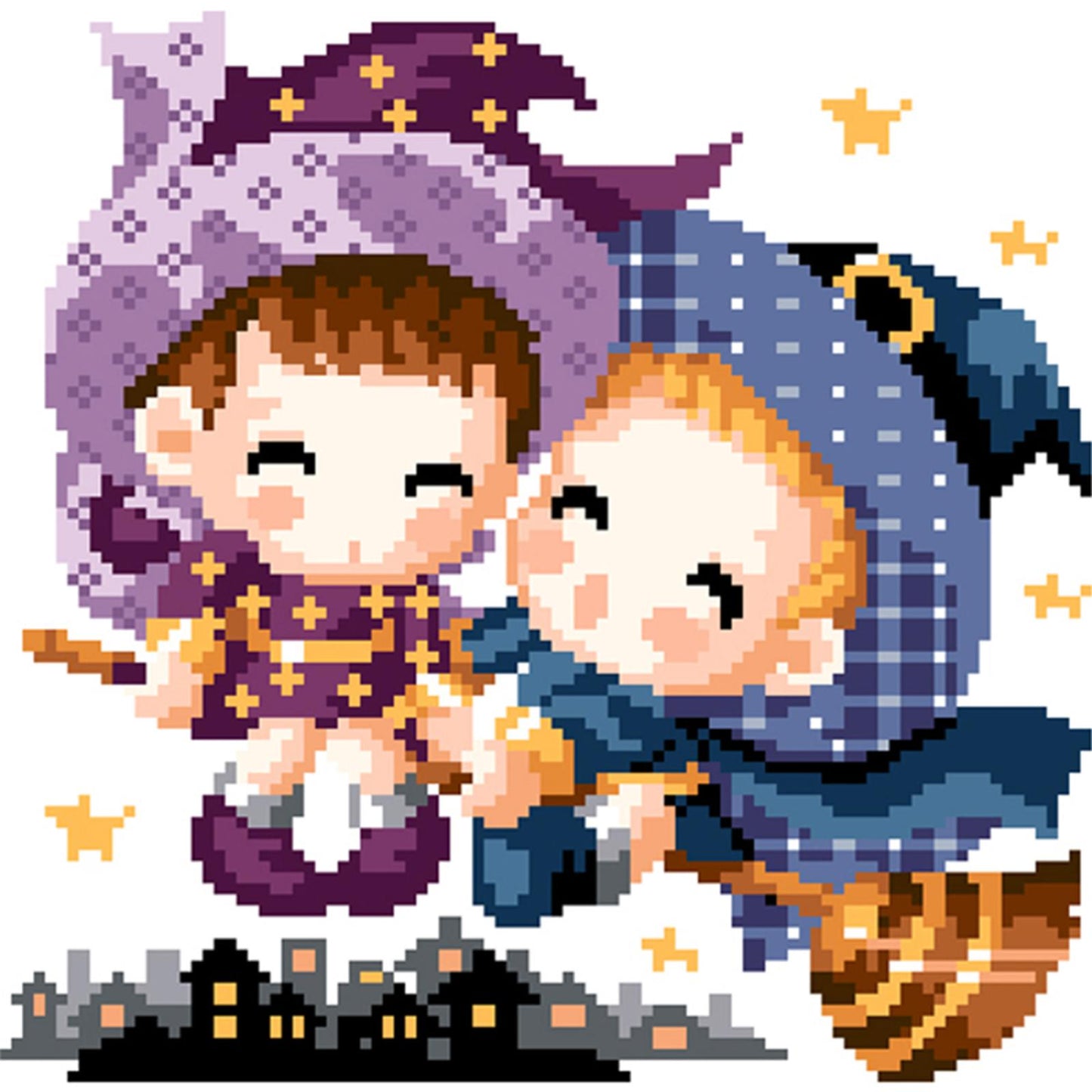Magic - Partial  9ct Stamped Cross Stitch - Bead Embroidery 27x28CM/10.63x11.02in