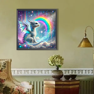 Rainbow Dragons 40*40CM(Picture) Full Round Drill Diamond Painting