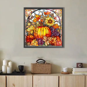 Autumn Pumpkin 40*40CM(Picture) Full Round Drill Diamond Painting