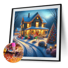 Load image into Gallery viewer, Winter Houses 40*40CM(Canvas) Full Round Drill Diamond Painting
