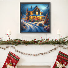 Load image into Gallery viewer, Winter Houses 40*40CM(Canvas) Full Round Drill Diamond Painting
