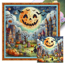 Load image into Gallery viewer, Yishu - Halloween Cottage - 50*50CM 11CT 3 Stamped Cross Stitch

