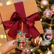 Load image into Gallery viewer, 10Pcs Christmas Diamond Painting Photo Frame Hanging Pendant for Xmas Tree

