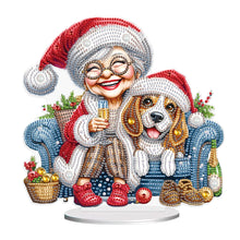 Load image into Gallery viewer, Christmas Grandma Diamond Painting Desktop Ornaments Kit for Adults Beginner (D)

