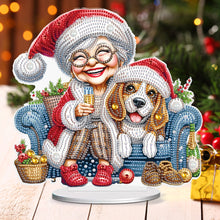 Load image into Gallery viewer, Christmas Grandma Diamond Painting Desktop Ornaments Kit for Adults Beginner (D)
