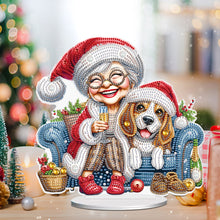Load image into Gallery viewer, Christmas Grandma Diamond Painting Desktop Ornaments Kit for Adults Beginner (D)
