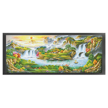 Load image into Gallery viewer, Mona Lisa Brand - Spring Splendor In The House - 261*111CM 11CT 3 Stamped Cross Stitch
