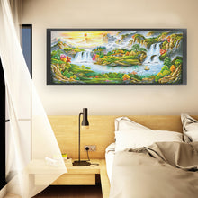 Load image into Gallery viewer, Mona Lisa Brand - Spring Splendor In The House - 261*111CM 11CT 3 Stamped Cross Stitch
