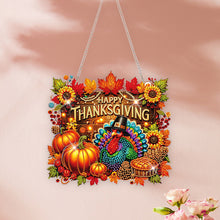 Load image into Gallery viewer, Acrylic Special Shaped Fall Thanksgiving Turkey Hanging Diamond Art Kit for Home
