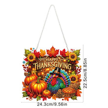 Load image into Gallery viewer, Acrylic Special Shaped Fall Thanksgiving Turkey Hanging Diamond Art Kit for Home
