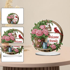 2D Flat DIY Garden Plant Desktop Diamond Art Kits Bedroom Table Decoration