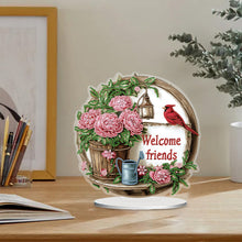 Load image into Gallery viewer, 2D Flat DIY Garden Plant Desktop Diamond Art Kits Bedroom Table Decoration
