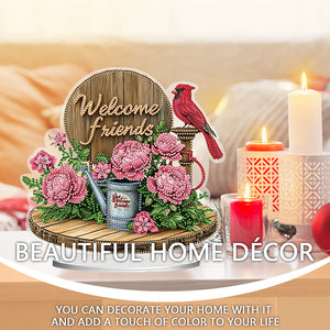 2D Flat DIY Garden Plant Desktop Diamond Art Kits Bedroom Table Decoration