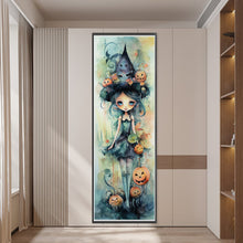 Load image into Gallery viewer, Yishu - Pumpkin Witch - 30*90CM 11CT 3 Stamped Cross Stitch
