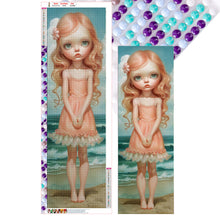 Load image into Gallery viewer, Curly-Haired Girl 30*90CM(Canvas) Full Round Drill Diamond Painting
