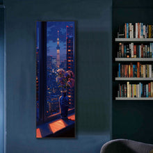 Load image into Gallery viewer, Late-Night Window Vase And Tokyo Skytree 30*90CM(Canvas) Full Round Drill Diamond Painting

