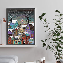 Load image into Gallery viewer, Snowy Village 30*40CM(Canvas) Full Round Drill Diamond Painting
