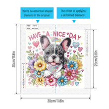 Load image into Gallery viewer, Cute Dog 30*30CM(Canvas) Partial Special Shaped Drill Diamond Painting
