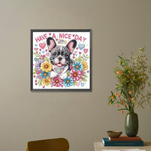 Load image into Gallery viewer, Cute Dog 30*30CM(Canvas) Partial Special Shaped Drill Diamond Painting
